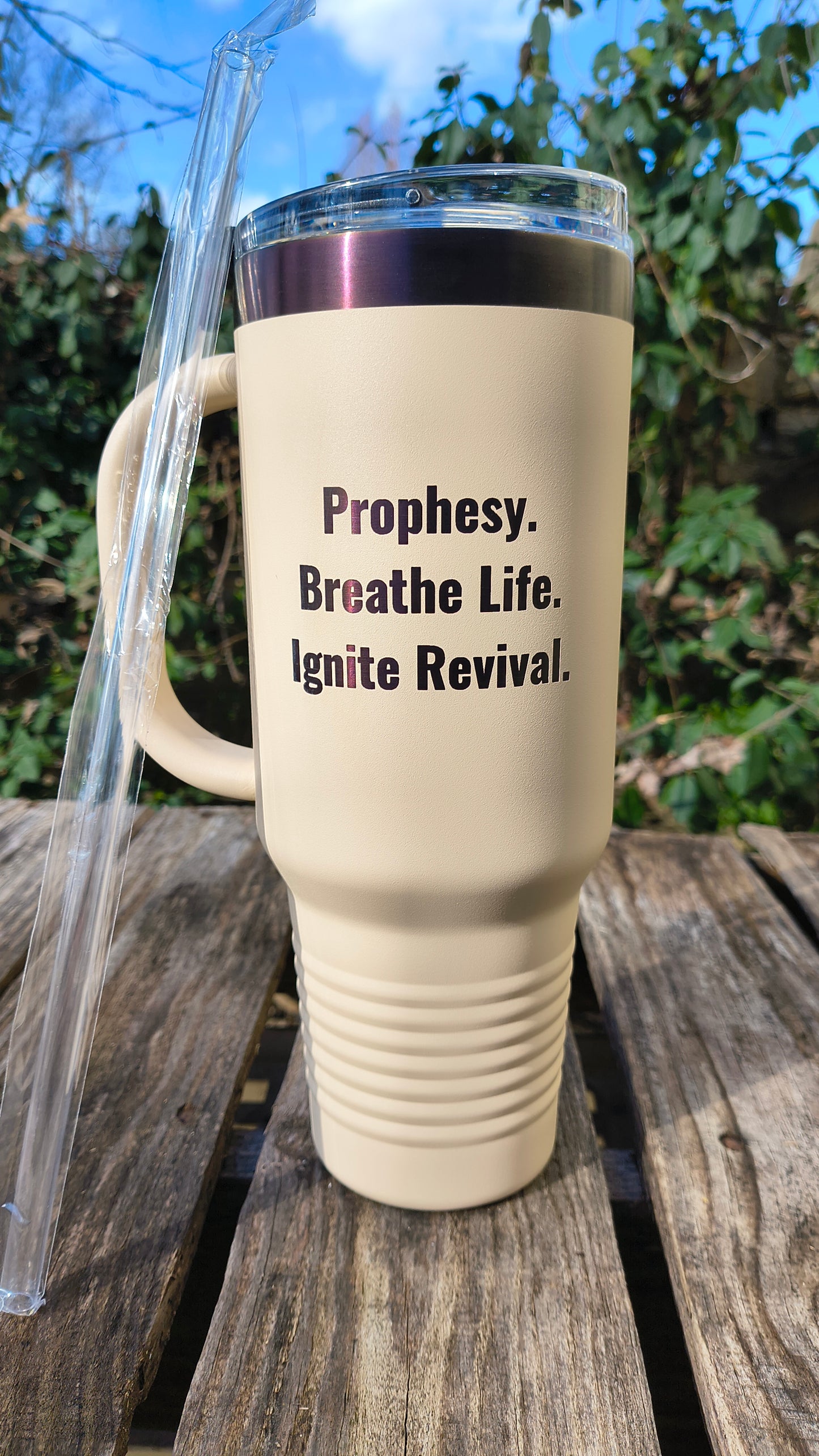 **LIMITED DROP** DVR 40oz Insulated Mug - Sand