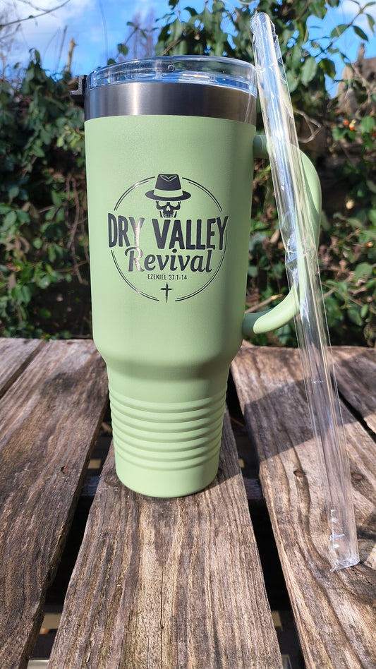 **LIMITED DROP** DVR 40oz Insulated Mug - Sage