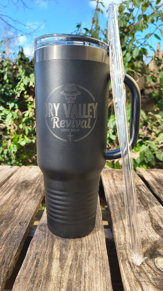 **LIMITED DROP** DVR 40oz Insulated Mug - Black/Black